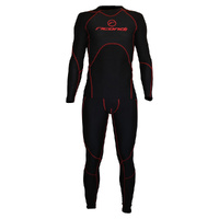 RICONDI COMPRESSION 2 PIECE SUIT BLACK RED