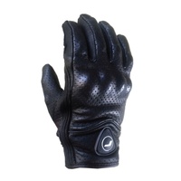 RICONDI SHORTIE PERFORATED GLOVES BLACK