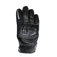RICONDI SUPERMOTO LEATHER URBAN GLOVES BLACK