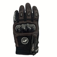 RICONDI URBAN LEATHER GLOVES BROWN