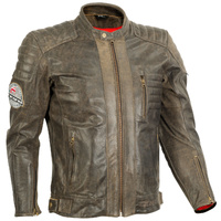 THE GWYDIR MENS DISTRESSED LEATHER JACKET