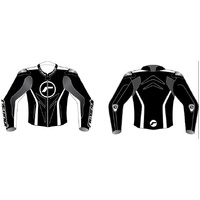 RICONDI LADIES GP EVO JACKET BLACK WHITE