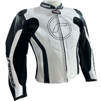 RICONDI LADIES GP EVO JACKET WHITE BLACK