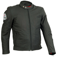 RICONDI THE PALMERSTON SUMMER LEATHER JACKET BLACK