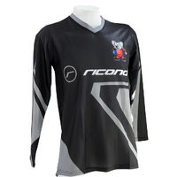 RICONDI ADULT MX JERSEY BLACK GREY