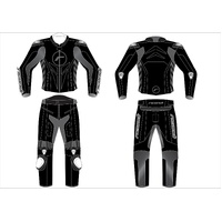 RICONDI GP EVO 2PC SUIT BLACK/GUN KIT