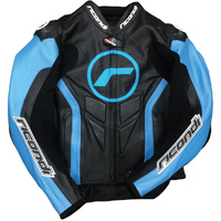 LADIES GP EVO 2PC SUIT BLACK/ SKY BLUE - KIT