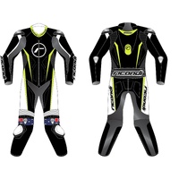 RICONDI RACING SERIES TALL SUIT BLACK NEON YELLOW