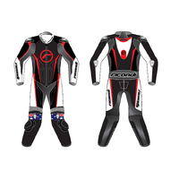 RICONDI RACING SERIES V4 TALL SUIT BLACK WHITE RED