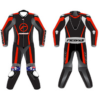 RACING SERIES SUIT BLACK RED