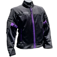 RICONDI LADIES SUMMER SOFTSHELL JACKET BLACK PURPLE