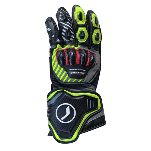 RICONDI RACING SERIES GLOVES GREY NEON YELLOW XS