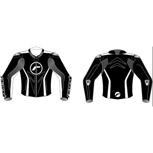 RICONDI LADIES GP EVO JACKET BLACK WHITE 8