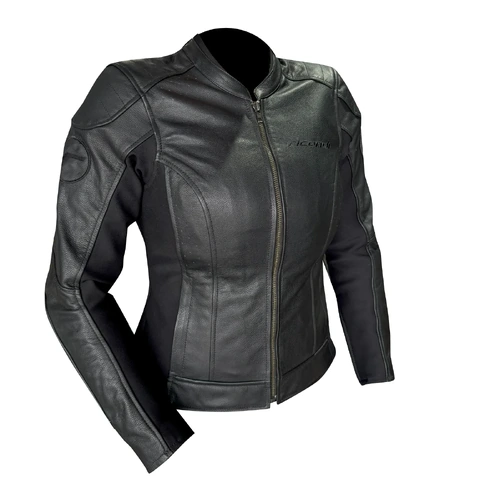 RICONDI LADIES SHELBY LEATHER JACKET CLASSIC BLACK 10