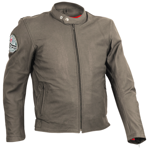 RICONDI THE PALMERSTON SUMMER LEATHER JACKET BROWN S (50)