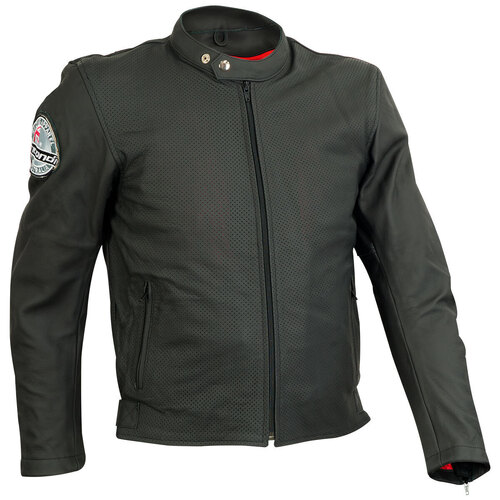 RICONDI THE PALMERSTON SUMMER LEATHER JACKET BLACK XS (48)