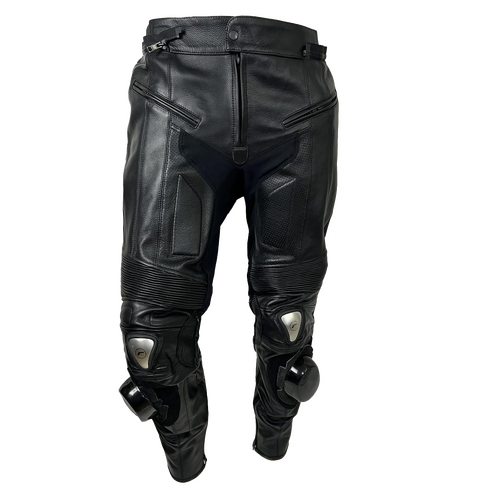 RICONDI LEATHER PANTS GP EVO BLACK GUNMETAL XS (48)