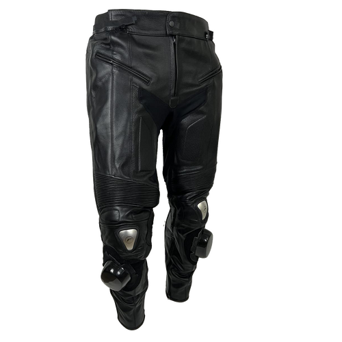RICONDI LADIES LEATHER PANTS GP EVO BLACK GUNMETAL 10