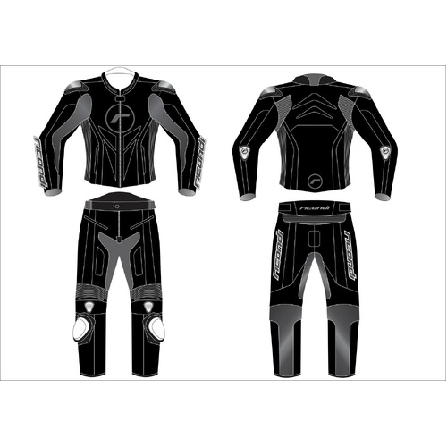 RICONDI 2PC GP EVO SUIT BLACK GUNMETAL KIT