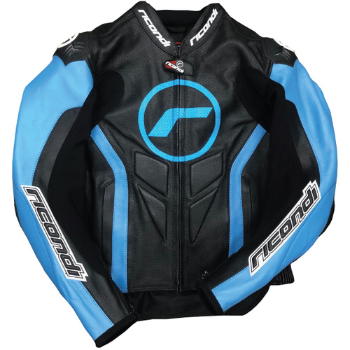 RICONDI LADIES GP EVO 2PC SUIT BLACK SKY BLUE - KIT