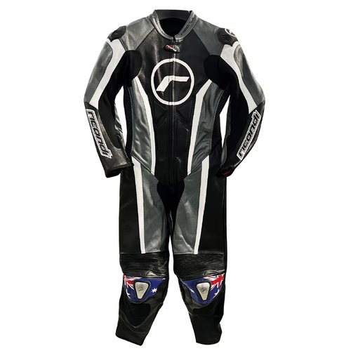 RICONDI RACING SERIES LADIES SUIT BLACK GUNMETAL WHITE 8