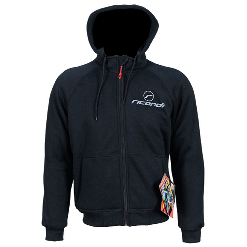 RICONDI RIDING HOODIE W/DETACHABLE HOOD BLACK S