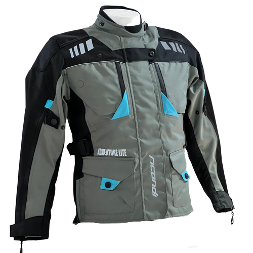 RICONDI LADIES ADVENTURE LITE JACKET BLACK GREY AQUA 8